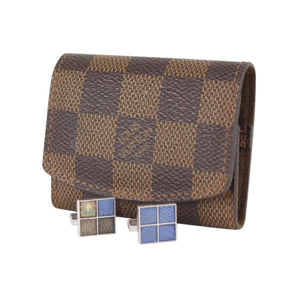 Louis Vuitton Damier Ebene Buton De Manchette Cuff